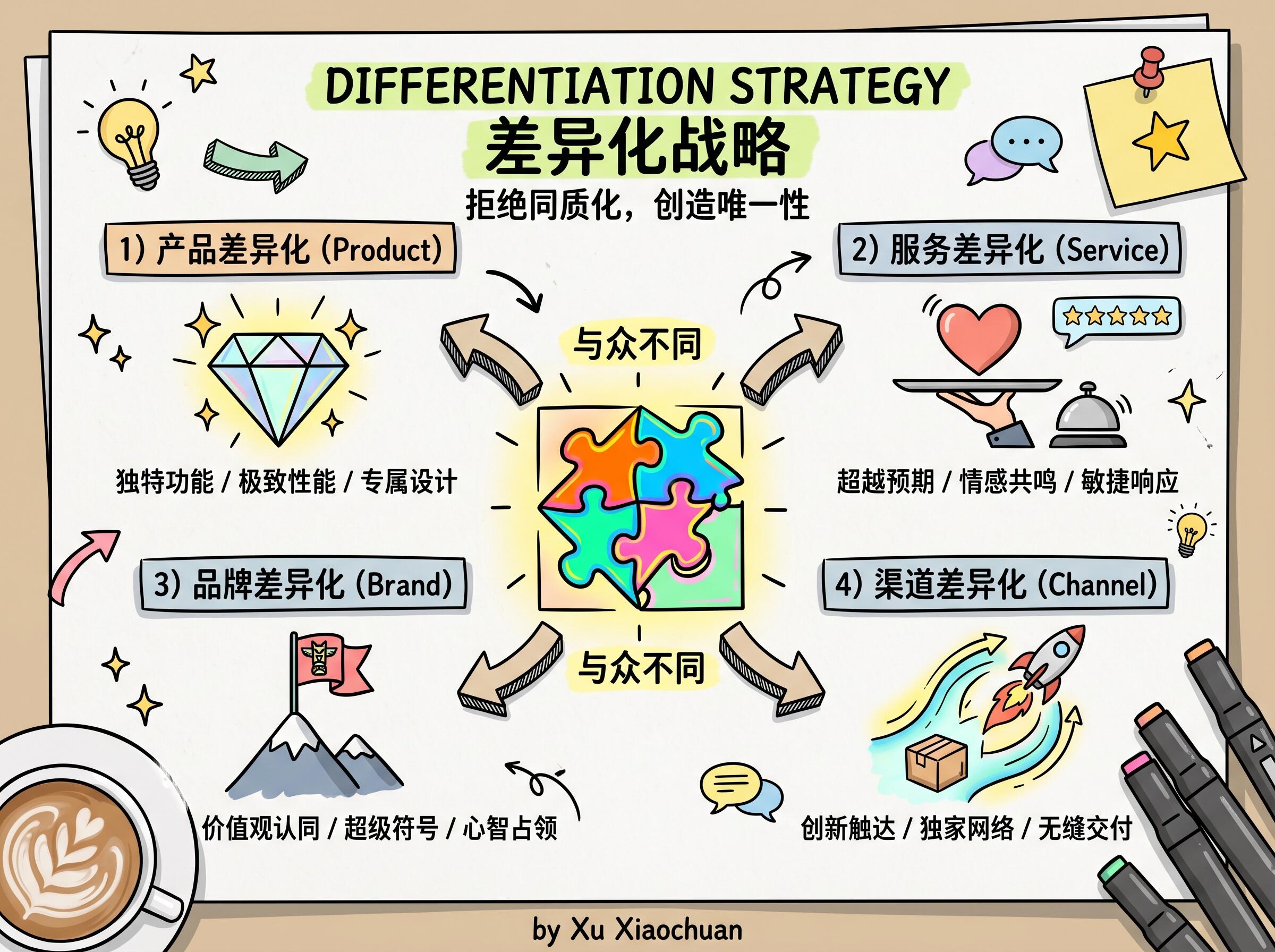 品牌差异化深度解析|从底层逻辑、落地模型到实战破局